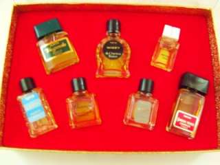 Vintage Les Parfums de France 7 Miniature Perfume Set  