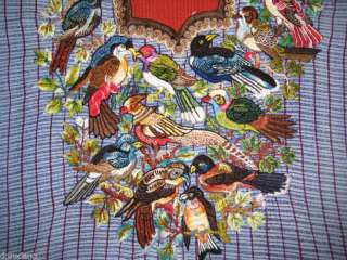 Huipil Blouse Guatemala Huipil Embriodery Birds #202  