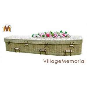 Bamboo Eco Coffin (Natural Woven Green Burial Basket Casket)   Size 67 