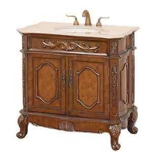  Colby 36 Inch Bathroom Vanity   Burl