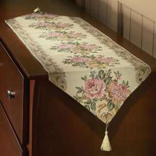   Rose Floral Table Runner Dresser Scarf Bedroom Decor NEW A7261  