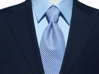 New M.Valentino Solid Navy Blue 2B Mens Designer Dress Business Suit 