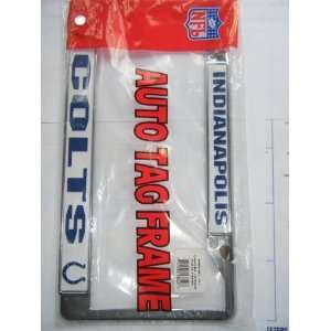    Indianapolis Colts Chrome License Plate Frame 