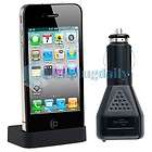 Desktop Dock Cradle Sync+Car Charger for Apple iPhone 4 4S 4th 