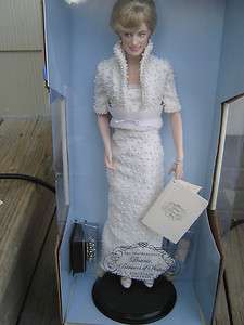 NIB Franklin Mint Diana Princess of Wales Porcelain Portrait Doll NEW