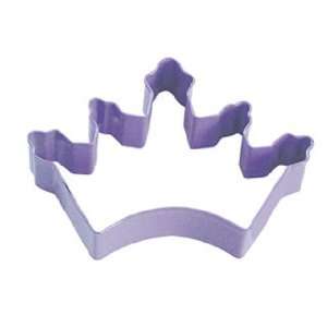 Crown Cookie Cutter 5 Inch Lavender Coated  Kitchen 