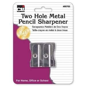  Charles Leonard Metal Pencil Sharpener Two Hole (6 Pack 