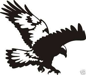 DIVING HAWK EAGLE Decal for wall or car window  