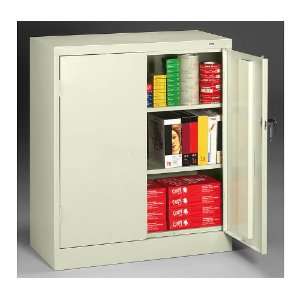   Counter Height Storage Cabinet 36W x 24D x 42H Sand Office