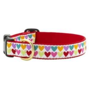  Up Country Pop Hearts Dog Collar XS