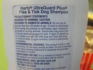 Hartz Ultra Guard Plus Flea &Tick Dog Aloe Shampoo 18oz  