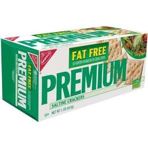 Premium Fat Free Saltine Crackers, 16 Ounce Boxes (Pack of 6)  