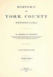 2Vol 1907 Genealogy History York County Pennsylvania PA  