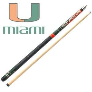   Miami Hurricanes Officially Licensed Pool Cue Stick