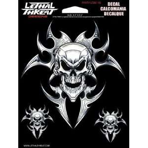  CYBORG SKULL 6X8 4PK Automotive