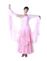   Ladies Ballroom Modern Waltz Tango Dance Dress Over all dress Rose