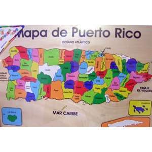  Mapa De Puerto Rico Rompecabeza En Madera