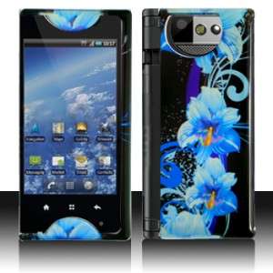 Blue Flower Hard Case Phone Cover Sprint Kyocera Echo  