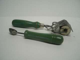 Vintage Melon Scoop & Egg Slicer   Corrosion Heavy Wear  