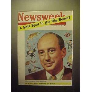 Adlai Stevenson November 14, 1955 Newsweek Magazine Professionally 