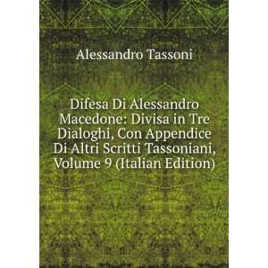   , Volume 9 (Italian Edition) Alessandro Tassoni  Books