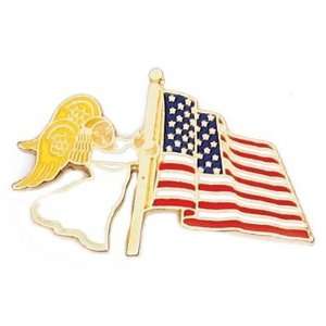  US Flag Angel Pin Jewelry