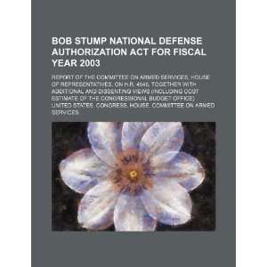  Bob Stump National Defense Authorization Act for Fiscal 