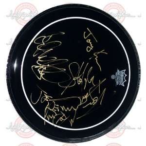  AEROSMITH Full Band Signed Autographed Black Drumhead 