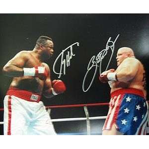 Exclusive By Superstar Greetings Larry Holmes & Butterbean Signed 