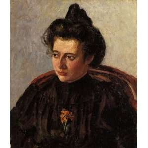   Portrait of Jeanne Camille Pissarro Hand Painted Art