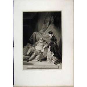  Henry Viii Catherine Parr 1805 Noble Smirke Old Print 