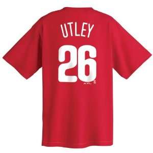 Chase Utley Philadelphia Phillies Name and Number Tee, Red  