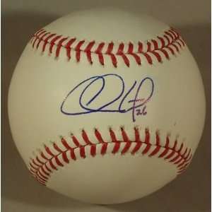 Chase Utley Autographed Ball   OML * * W COA   Autographed Baseballs
