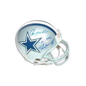  Roger Staubach and Drew Pearson Dual Autographed Dallas 