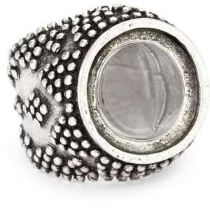  Low Luv by Erin Wasson Silver Magnifier Ring, Size 7 