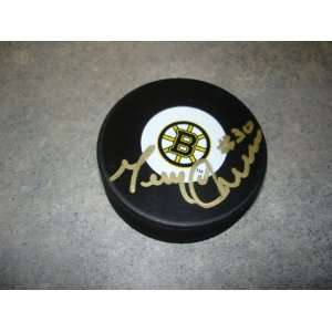 Gerry Cheevers Autographed Boston Bruins Puck w/ COA