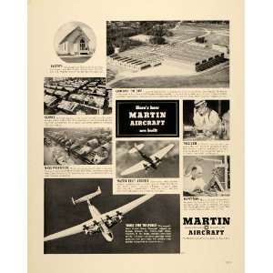  1939 Ad Martin Aircraft Glenn L Martin Baltimore 