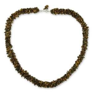  Tigers eye beaded necklace, Honeysuckle Jewelry