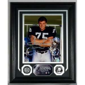  Howie Long Framed Autographed/Hand Signed Oakland Raiders 