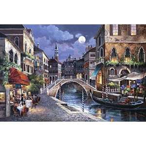 James Lee 36W by 24H  Streets of Venice II CANVAS Edge #5 3/4 L 