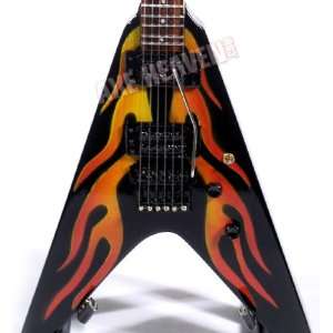 James Hetfield Hotrod Flying V Metallica Miniature Guitar
