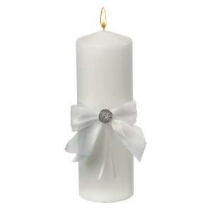  Jamie Lynn Delicate Allure Pillar Candle, White
