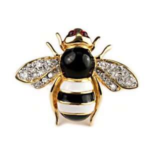   Kenneth Jay Lane Black and White Bee Ring Kenneth Jay Lane Jewelry