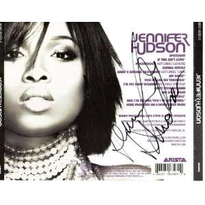 Jennifer Hudson Singer (2) Original Hand Signed Autograph CD Insert 