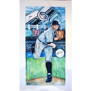 Joba Chamberlain New York Yankees   Pitching   Autographed Lithograph