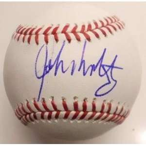 John Smoltz Signed Baseball Omlb Atlanta Braves Coa