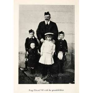  1951 Photogravure Family Portrait Royalty King Edward VII 