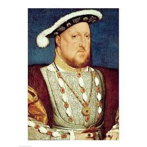  King Henry VIII Finest LAMINATED Print Hans Holbein 18x24 