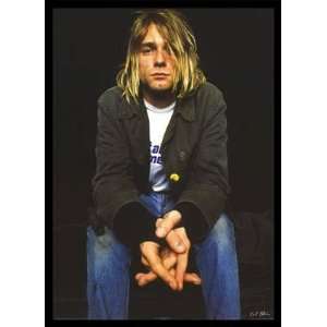 Kurt Cobain Framed Poster Print, 24x34