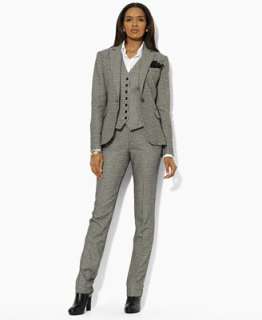 Lauren by Ralph Lauren Houndstooth Blazer, Button Down Houndstooth 